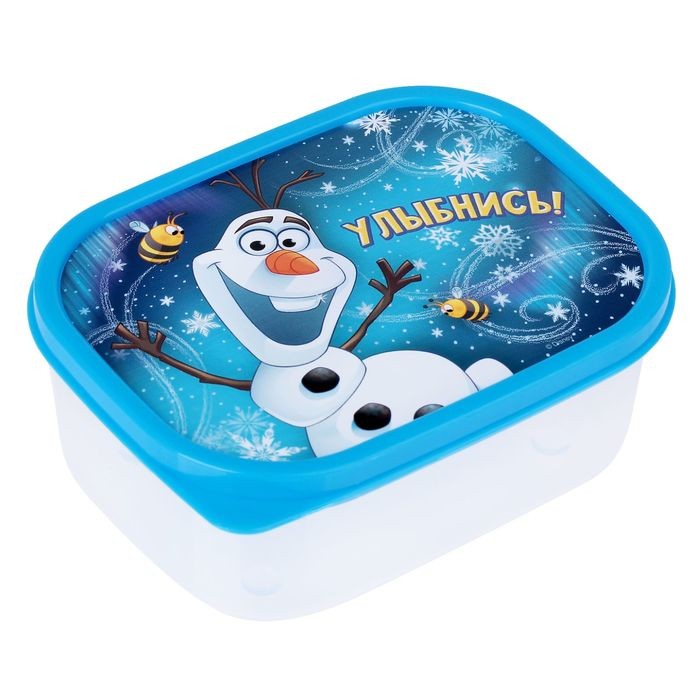 Ланч-бокс прямоугольный «Улыбнись», 0,5 л | Холодное сердце | Disney