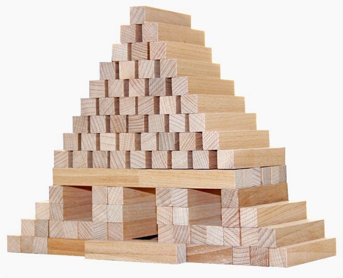 Деревянный конструктор «Юниор», 96 деталей | Краснокамская игрушка