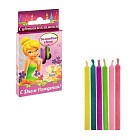 Набор свечей с пламенем «С Днем Рождения», 6 штук