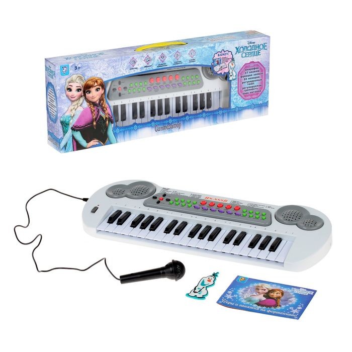 Синтезатор «Музыкальное приключение», круглые колонки | Холодное сердце | Disney