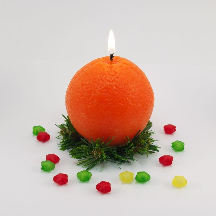 Свеча новогодняя «Апельсин средний»