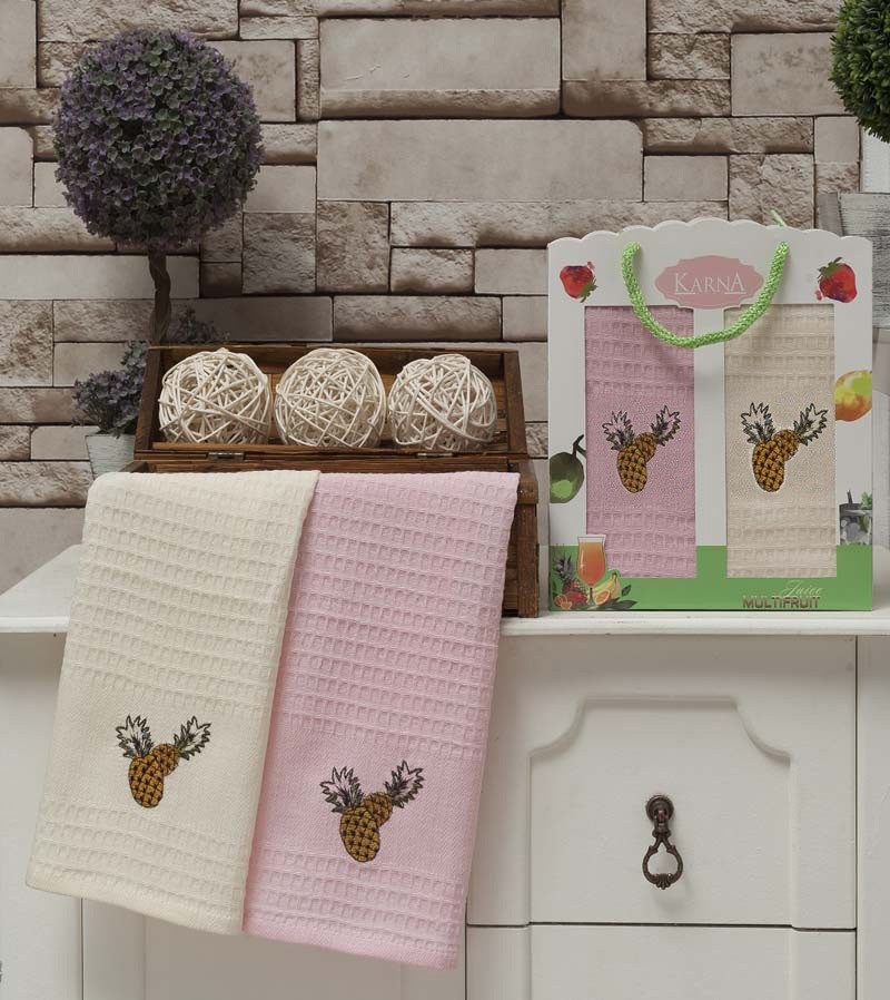 Набор вафельных полотенец «Karna» Jolly (40x60, 2 шт) | Jolly | Karna