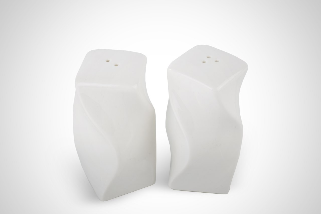 Набор для специй «Спираль», 2 предмета на подставке | Эстет