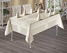 Скатерть с салфетками «Monalit» Vipcoton Set (жаккард, размер 160x220 см)