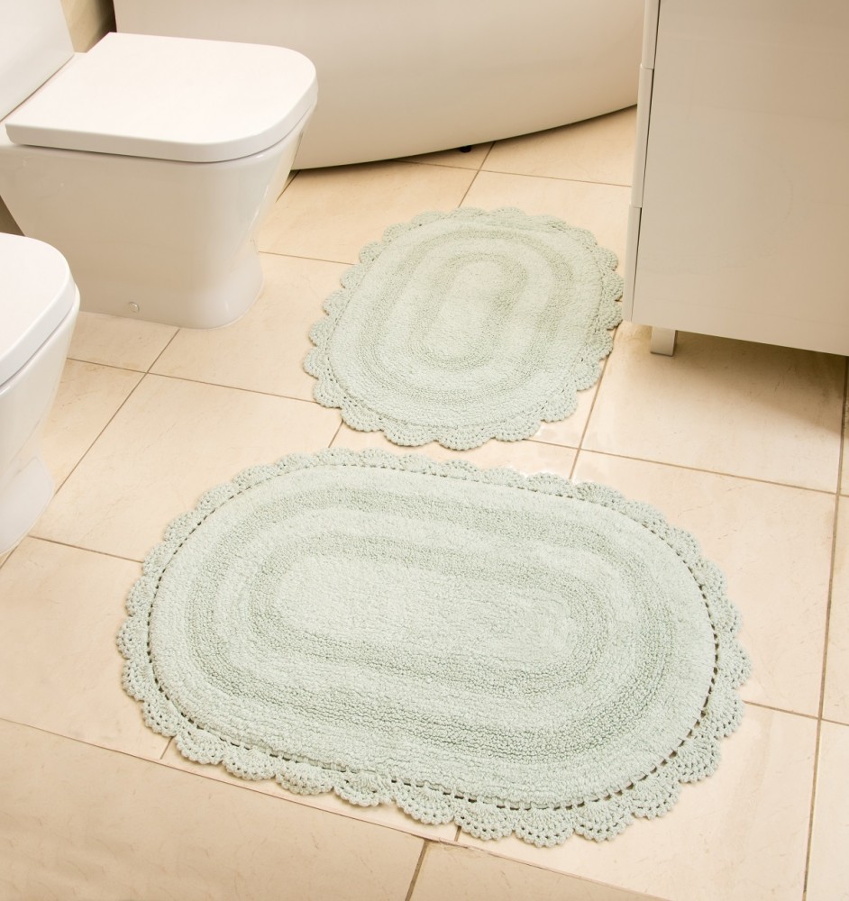 Набор ковриков для ванной «Modalin» Diana (кружевной, 50x80, 45x60 см)