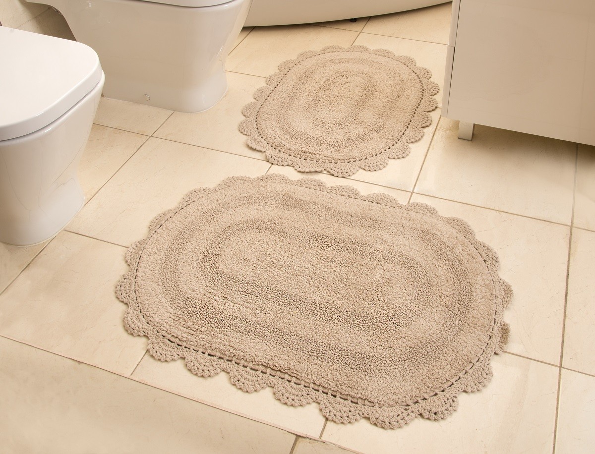Набор ковриков для ванной «Modalin» Diana (кружевной, 50x80, 45x60 см)