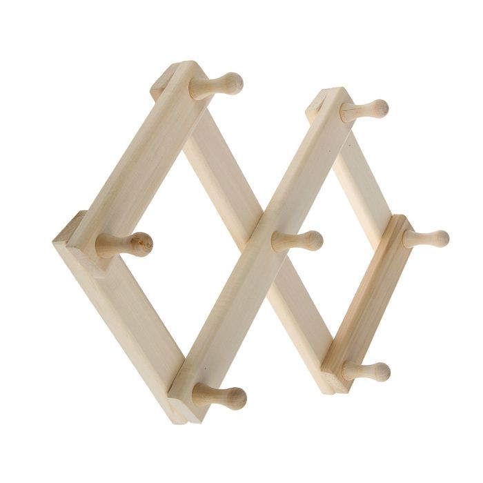 Вешалка раздвижная «Добрая баня», 7 крючков