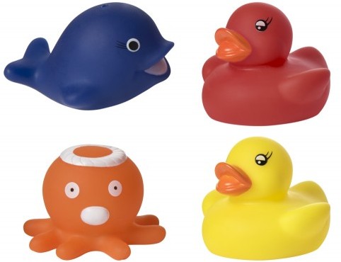 Набор игрушек для ванны меняющих цвет «Веселое купание» | Курносики