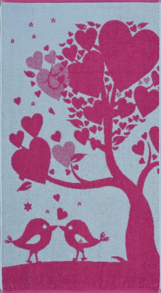 Полотенце махровое пестротканое «Love Tree» | Love | ДМ Текстиль