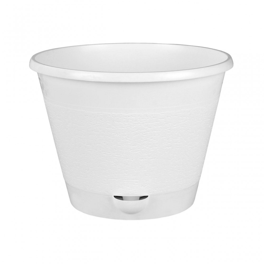 Цветочный горшок «Мадера» (1,5 л), с поддоном, цвет белый | Мадера | Альтернатива