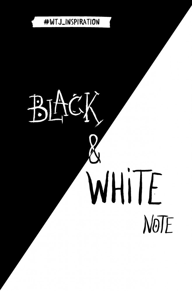 Black&White Note. Стильный блокнот с черными и белоснежными страницами, А5+ | WTJ_inspiration