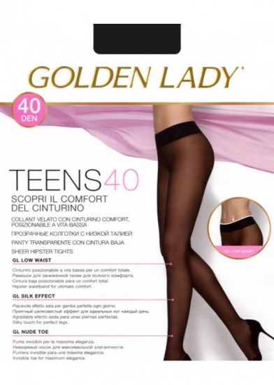 Колготки с низкой талией «TEENS 40 V.B.» (daino, 40 DEN)
