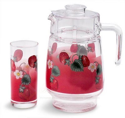 Набор для напитков Frutissimo Strawberry (графин, 6 стаканов)