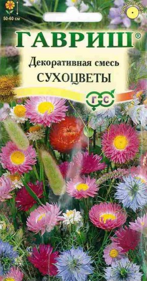 Семена. Декоративная смесь «Сухоцветы», 0,5 г