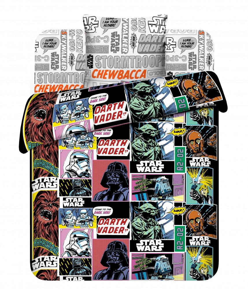 Детский комплект постельного белья «Космические истории» (арт. 5812/1, 1,5-спальный, поплин, 1 наволочка 70х70) | Твой стиль | ТДЛ Текстиль