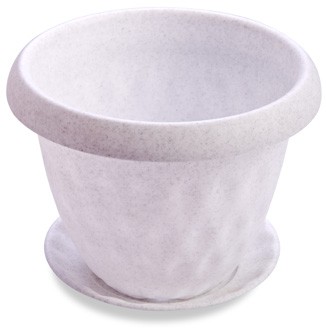 Горшок для растений «Розетта» с поддоном (21 л), мрамор | Розетта | Martika