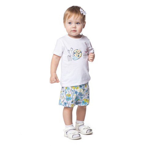 Футболка для девочек | Веселая улитка | PlayToday