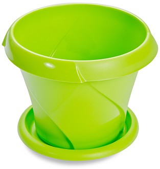 Кашпо «Флориана» с поддоном (9,2 л), салатовый | Флориана | Martika