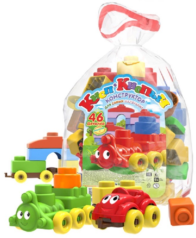 Конструктор «Кноп-Кнопыч», 46 деталей | Биплант