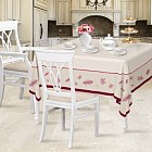 Скатерть рогожка Романтика «Сад бабочек» (145×145 см)