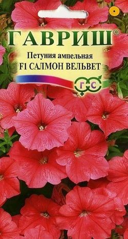 Семена. Петуния ампельная «F1 Салмон Вельвет (Сурфиния)»