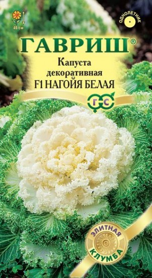 Семена. Капуста декоративная «F1 Нагойя белая», 7 шт