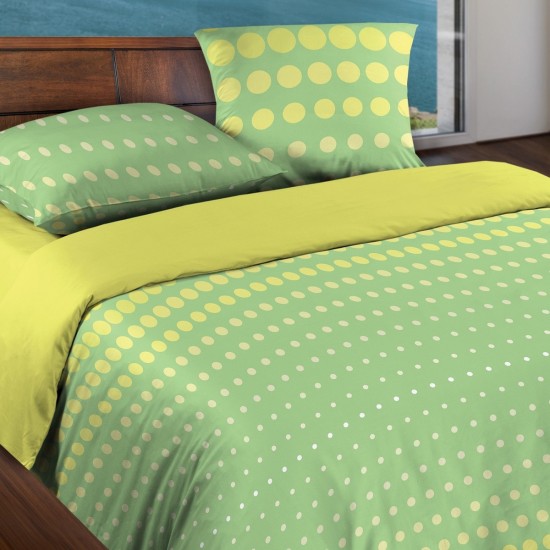 Комплект постельного белья «Dot Green» (арт. 15186, 1,5-спальный, БИОкомфорт, 2 наволочки 70х70)