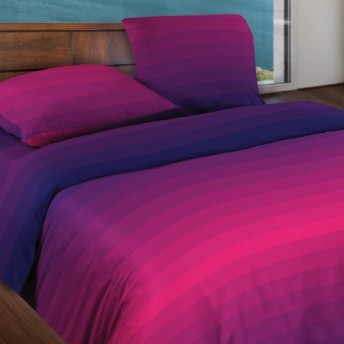 Комплект постельного белья «Flow Purple» (арт. 15185, 2-спальный, БИОкомфорт, 2 наволочки 70х70)