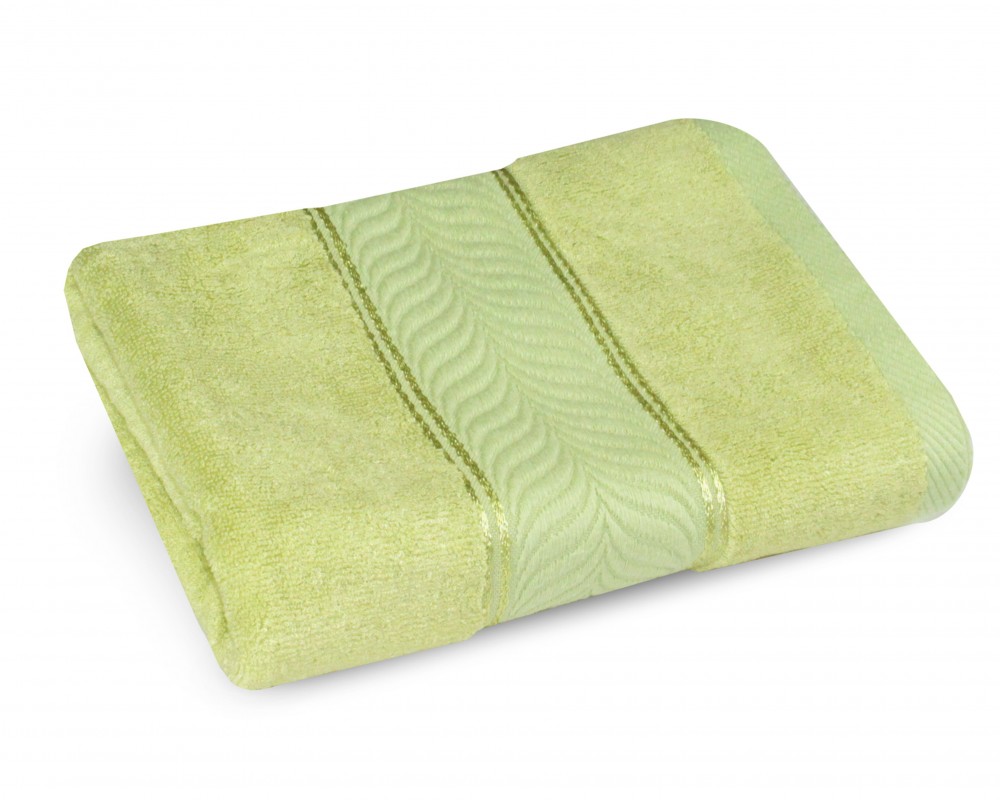 Полотенце махровое с вискозным бордюром «Cozy home» (бамбук, 50x100)