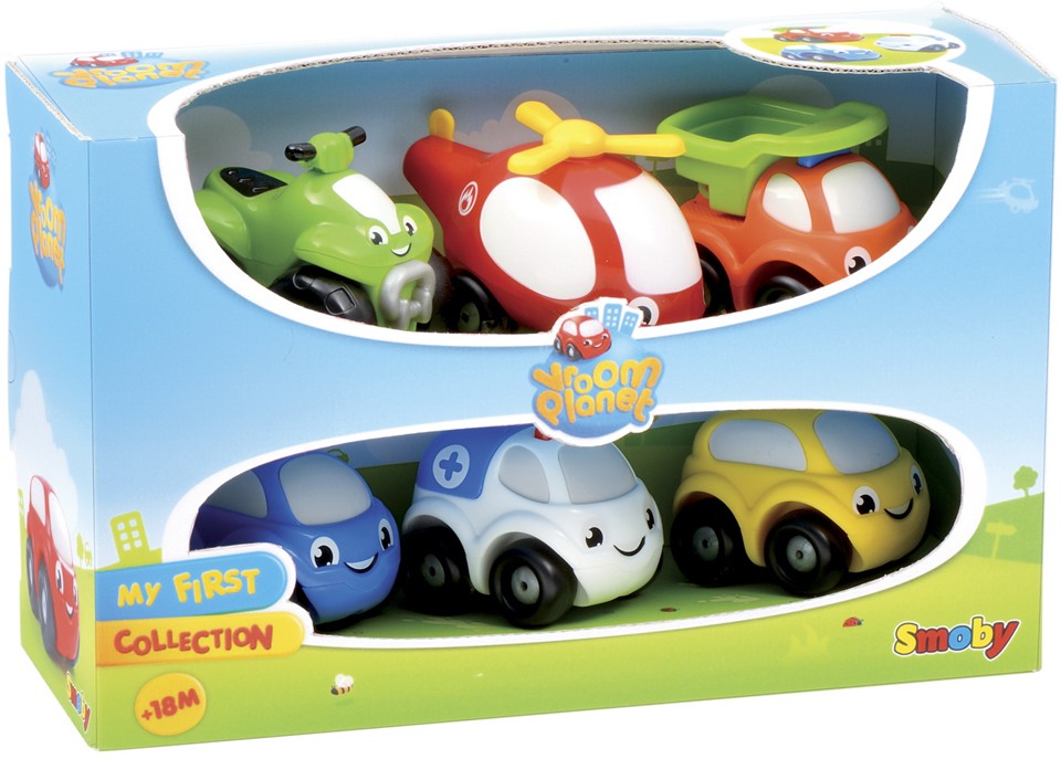 Набор машинок «Vroom Planet», 6 штук | Vroom Planet | Smoby