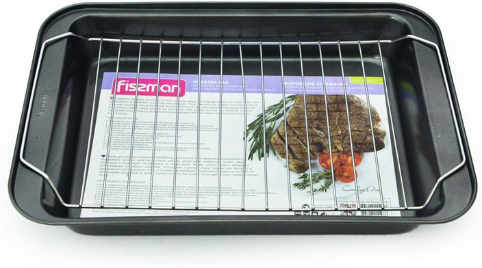 Форма для запекания (37х25х5 см) с решеткой | Fissman