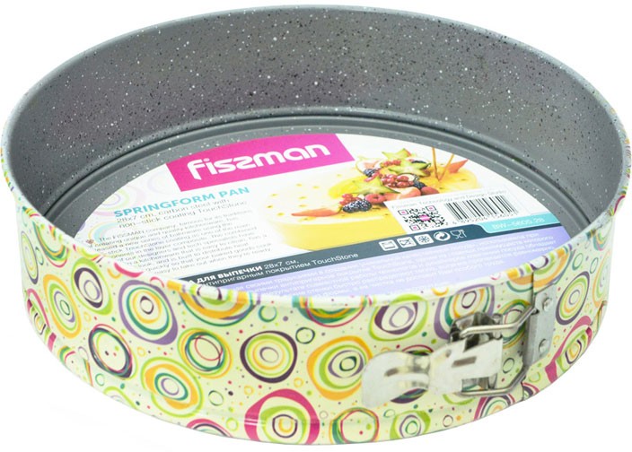 Разъемная форма для выпечки (28х7 см) с узором | Fissman