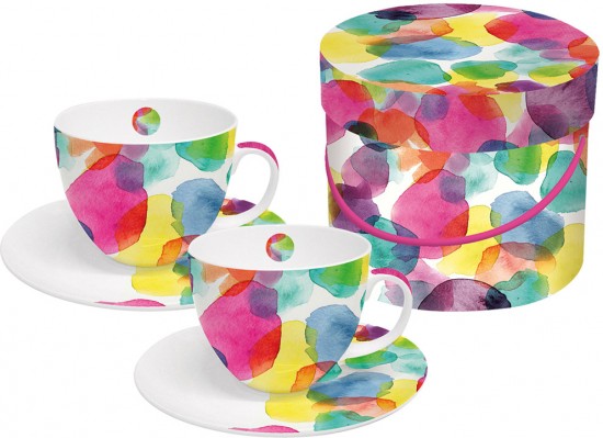 Набор чашек для капучино «Aquarell Dots» (2 шт.)