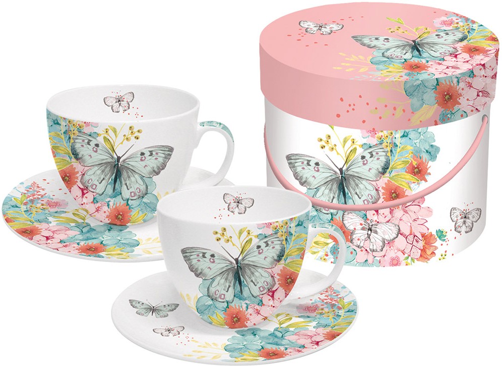 Набор чашек для капучино «Louise Butterfly» (2 шт.) | Louise Butterfly | Paperproducts Design