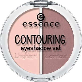 Тени для век «Contouring eyeshadow set», оттенок 01 Mauve meets marshmallows | Essence