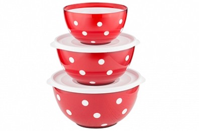 Набор салатников двухцветных «Marusya», красный | Marusya | Berossi