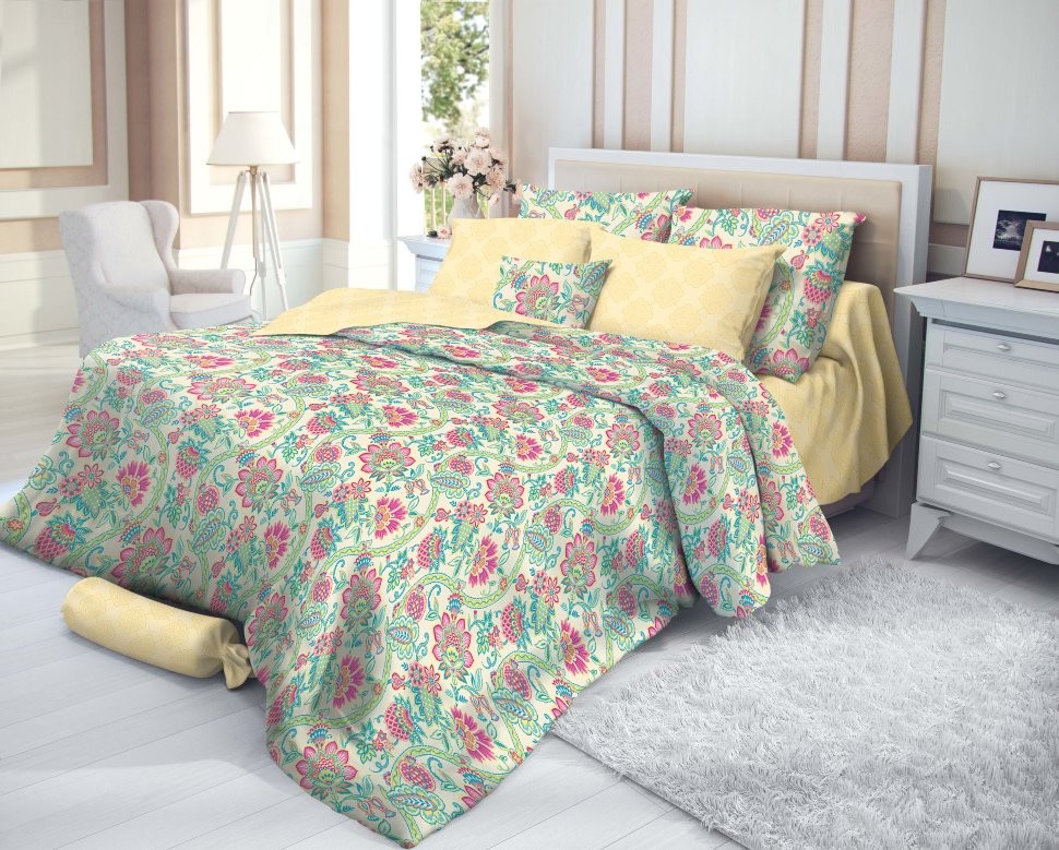 Комплект постельного белья «Tracery» (2-спальный, сатин-люкс, 2 наволочки 70х70) | Sateen | НордТекс