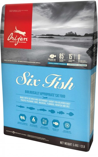 Корм для кошек «Six Fish» (6,8 кг)