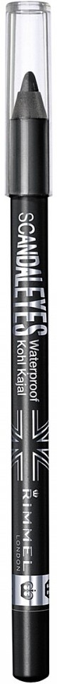 Карандаш для век «Scandaleyes Kohl», оттенок 01 Black | Rimmel