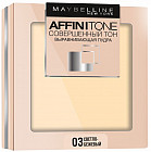 Пудра компактная для лица выравнивающая и матирующая «Affinitone», оттенок 03 Светло-бежевый