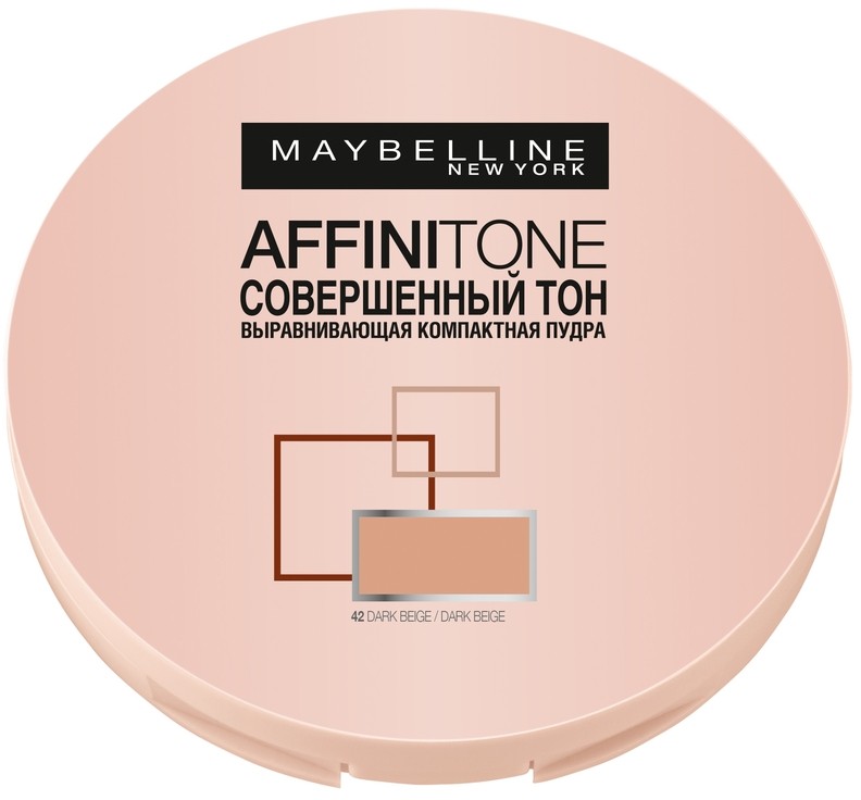 Пудра для лица «Affinitone», оттенок 42 Dark Beige | Maybelline New York