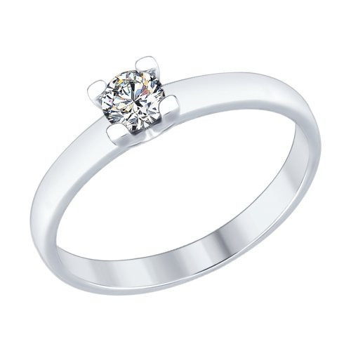 Кольцо из серебра со Swarovski Zirconia | SOKOLOV
