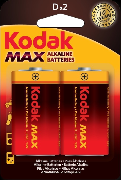 Набор батареек щелочных LR20 | Kodak