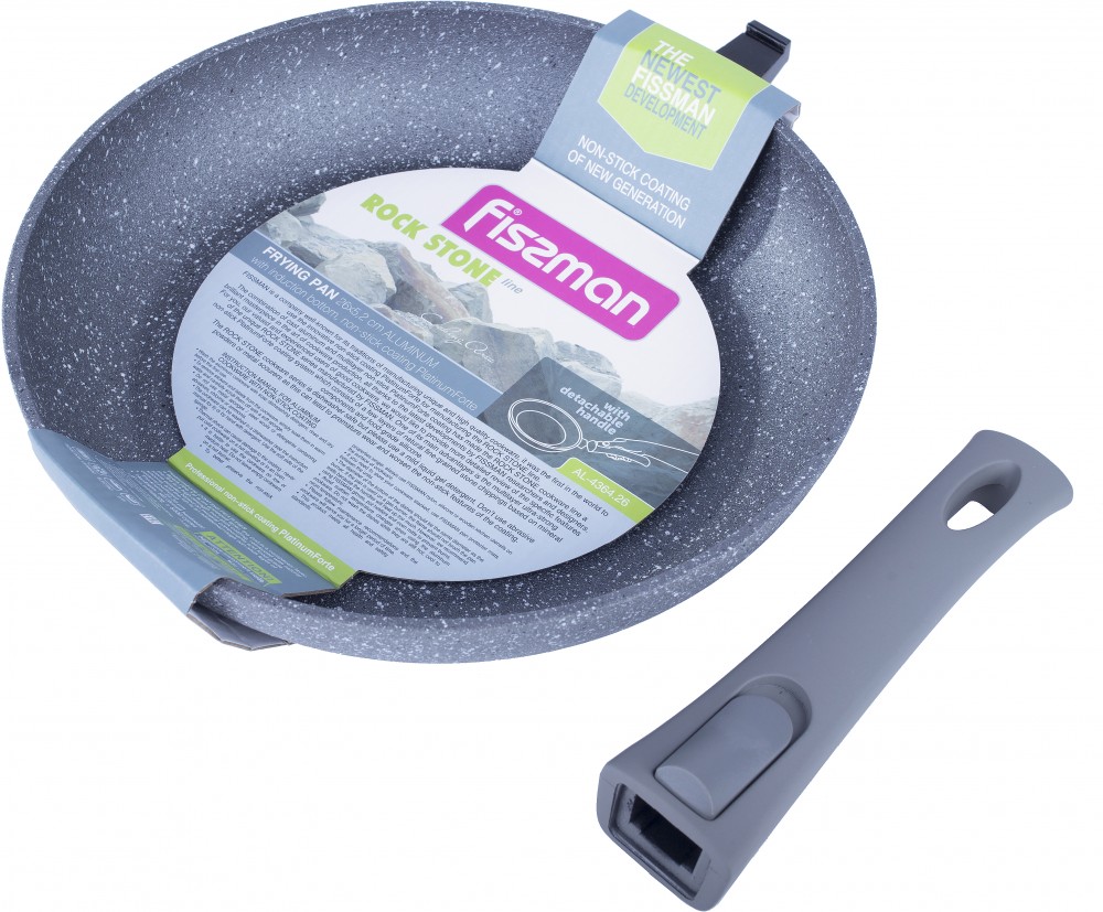 Сковорода со съемной ручкой «Rock Stone» | Rock Stone | Fissman
