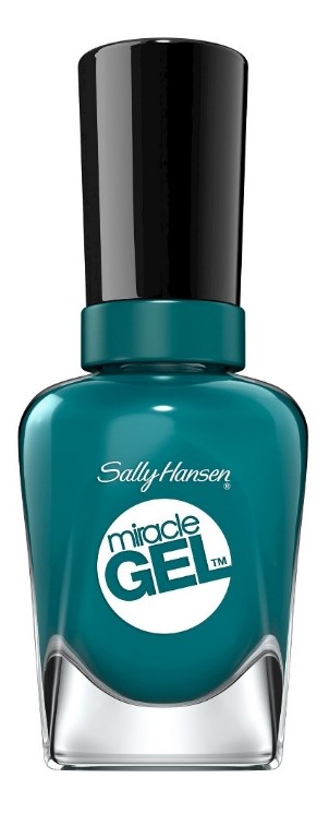 Лак для ногтей «Miracle Gel», оттенок 730 Fish-teal Braid | Sally Hansen