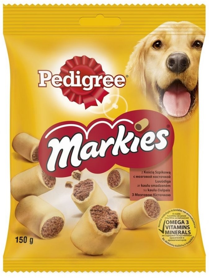 Лакомство для собак «Markies» с мозговой косточкой (150 гр) | Pedigree