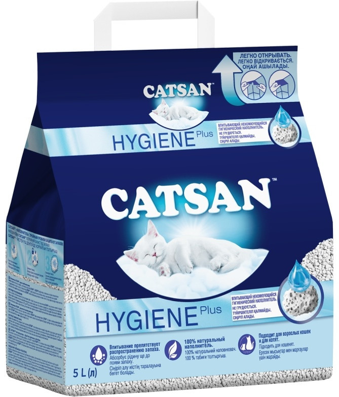 Наполнитель для лотка «Hygiene plus» | Catsan