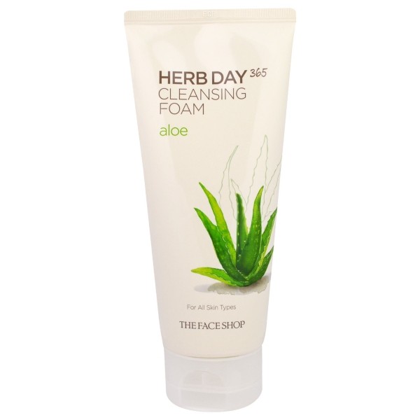 Пенка для умывания с алоэ «Cleansing Foam Aloe» | Herb Day | The Face Shop