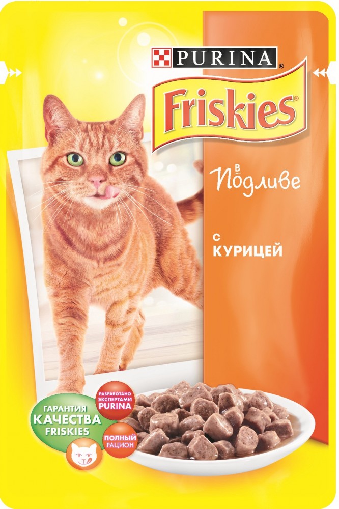 Корм для кошек Friskies «Курица» (100 г) | Friskies