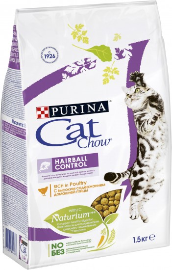 Корм для кошек Cat Chow «Hairball Control» (1,5 кг)